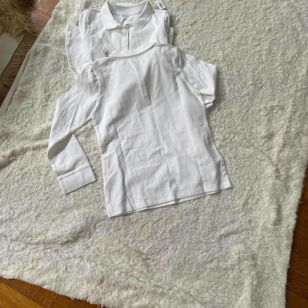 Old Navy Kids White Polo Shirts bundle 2 pieces